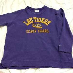 LSU TIGERS FULL SLEEVE HEAVY SHIRT PERFECT CONDITION